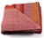 Extra Large Red Stripe Assorted Summer Slub Cotton Throws/Bedspreads 230cm x 255cm