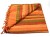 Extra Large Orange multi stripe Slub Bedspread Throw Blanket 230cm x 255cm