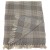 Indian handloomed brown check throw 100% recycled cotton 130cm x 150cm