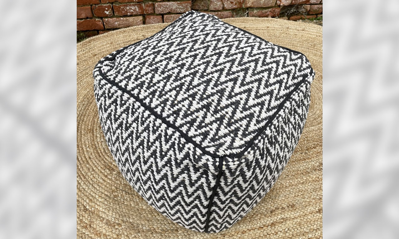 The Chevron Pouffe