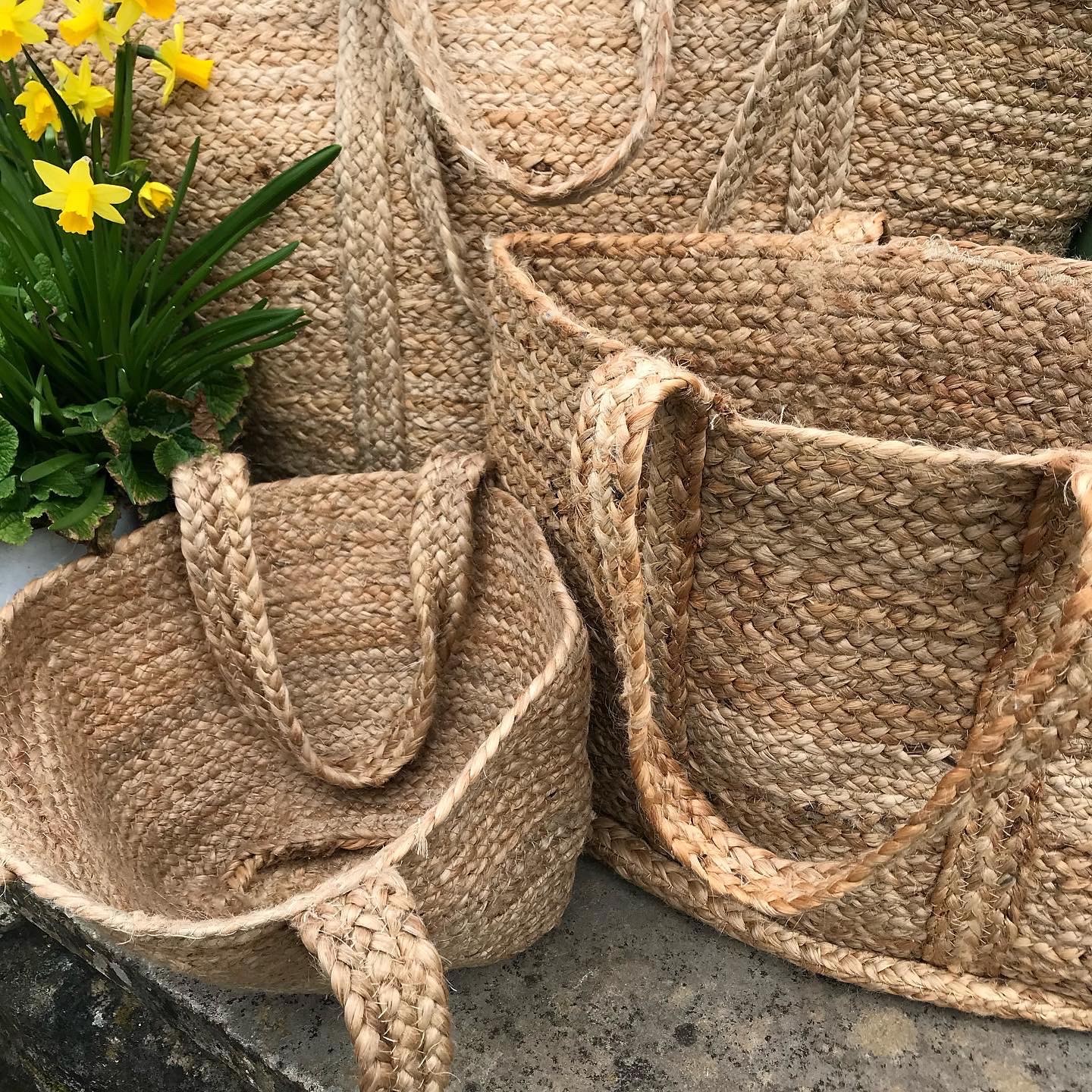 Natural long lasting Jute basket bags...