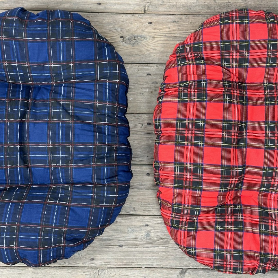 Plush Deep Filled Basket Liner Cushions for Dogs or Cats in 2 colours