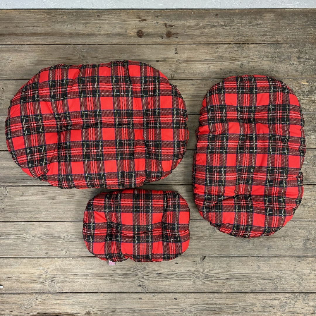 Plush Deep Filled Basket Liner Cushions for Dogs or Cats in 2 colours