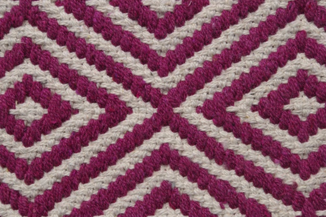 Diamond Weave Cotton Handloom Rug Handmade in India 3 Sizes Fair Trade GoodWeave