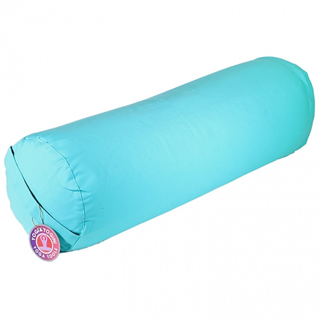 Turquoise Cylinder Bolster Cushion, Size 60cm x 20cm