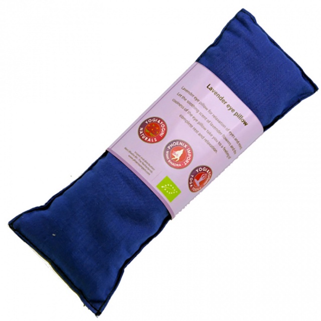 Blue Lavender Eye Pillow, Organic Cotton. Size 22cm x 8cm