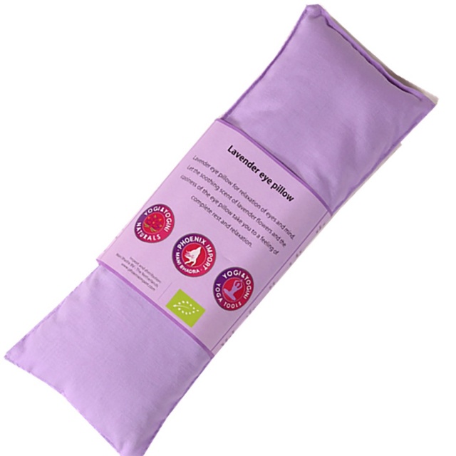 Lilac Lavender Eye Pillow, Organic Cotton. Size 22cm x 8cm