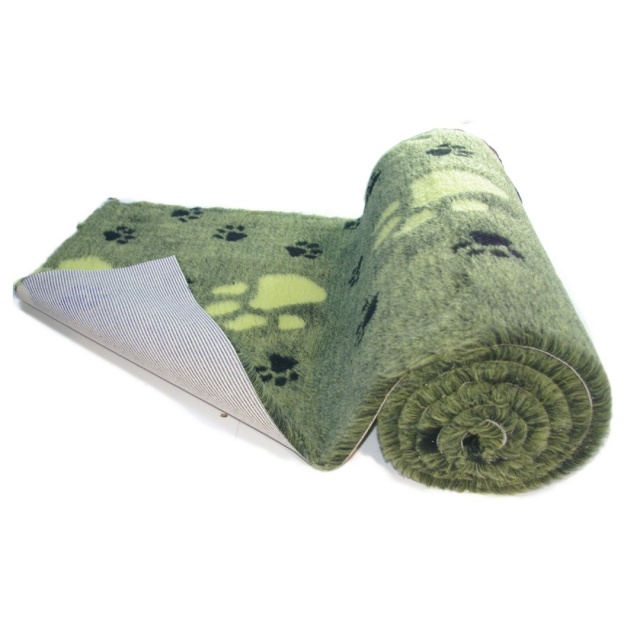 Lime Green Large Black Paw high grade Vet Bedding non-slip back bed fleece for pets