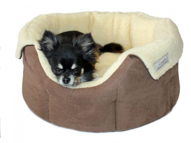 Luxury Chelsea Deep Style Slumbernest Dog Bed Chocolate Brown