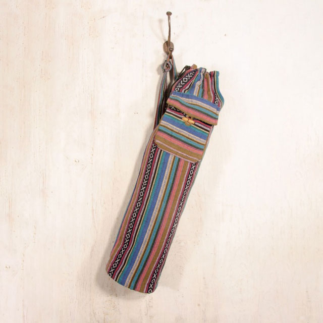 Natural Cotton Gheri Tribal Print Colourful Yoga Bag