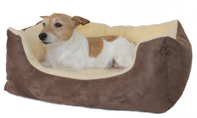 Rectangular Chelsea Kalahari Dog Bed Brown Range