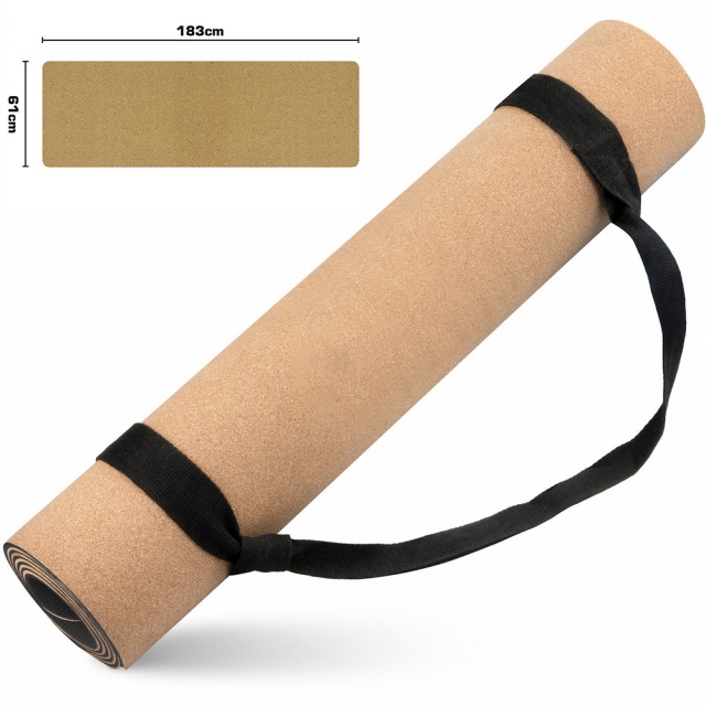 Eco Friendly Cork Yoga Mat 183cm x 61cm (6mm thickness)