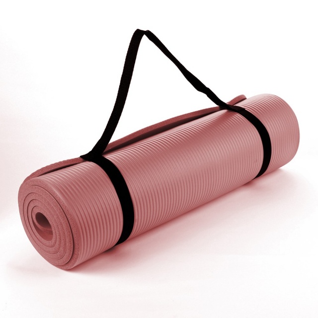 Pink 15MM NBR YOGA MAT, Thick yoga Mat size 15mm x 60cm x 190cm Long For  comfort.