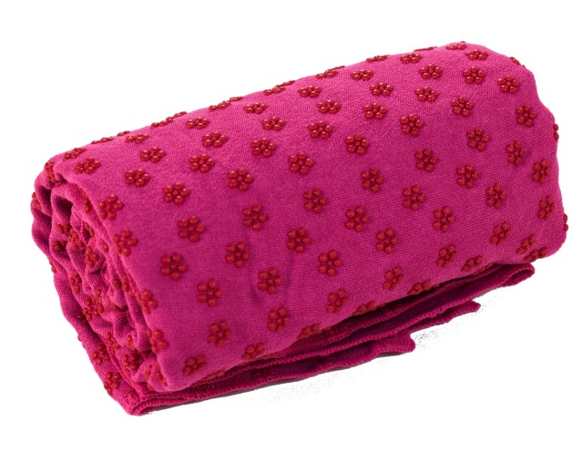 Rosie Red Yoga Towel 180cm x 63cm Non Slip,