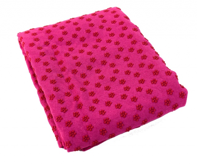 Rosie Red Yoga Towel 180cm x 63cm Non Slip,