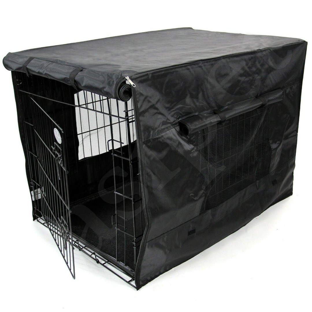 Black Waterproof Dog Cage & Crate Covers