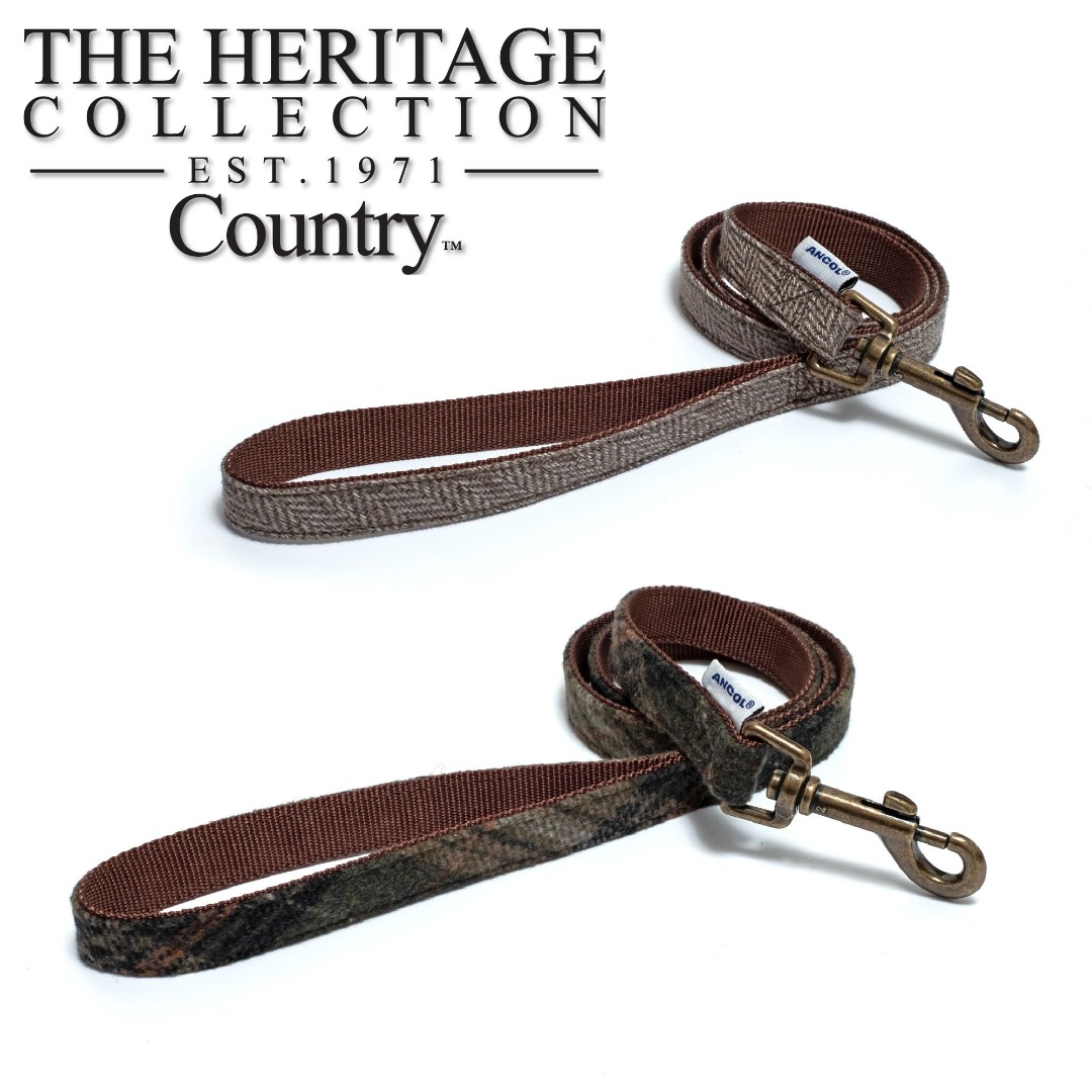 Ancol Heritage Country Dog Lead 1m x 19mm