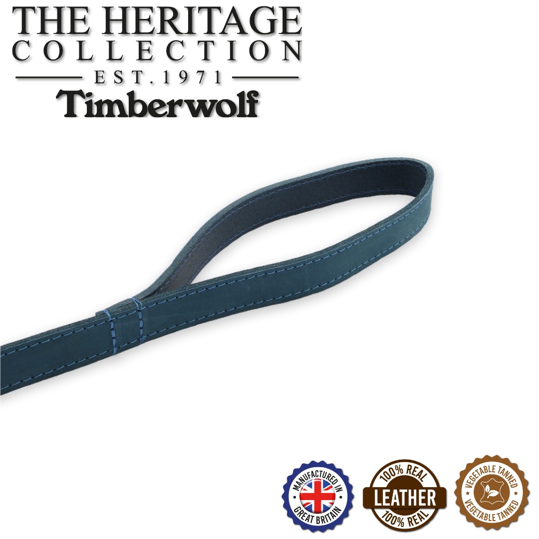 Ancol Timberwolf leather Dog Lead