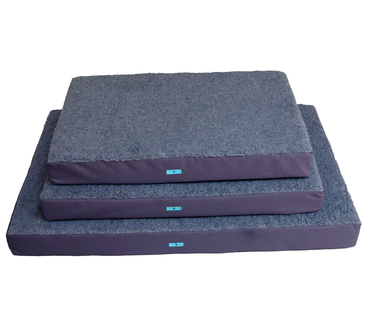 Firm Grey Orthopedic Dog Mattress Waterproof Dog Bed Dippled Medium Density Foam. In 3 Sizes.