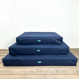 Navy Waterproof Orthopaedic Dog Mattress 14cm Thick Firm Dog Bed