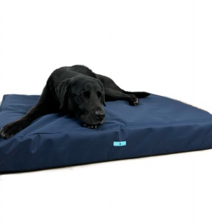 Navy Waterproof Orthopaedic Dog Mattress 14cm Thick Firm Dog Bed