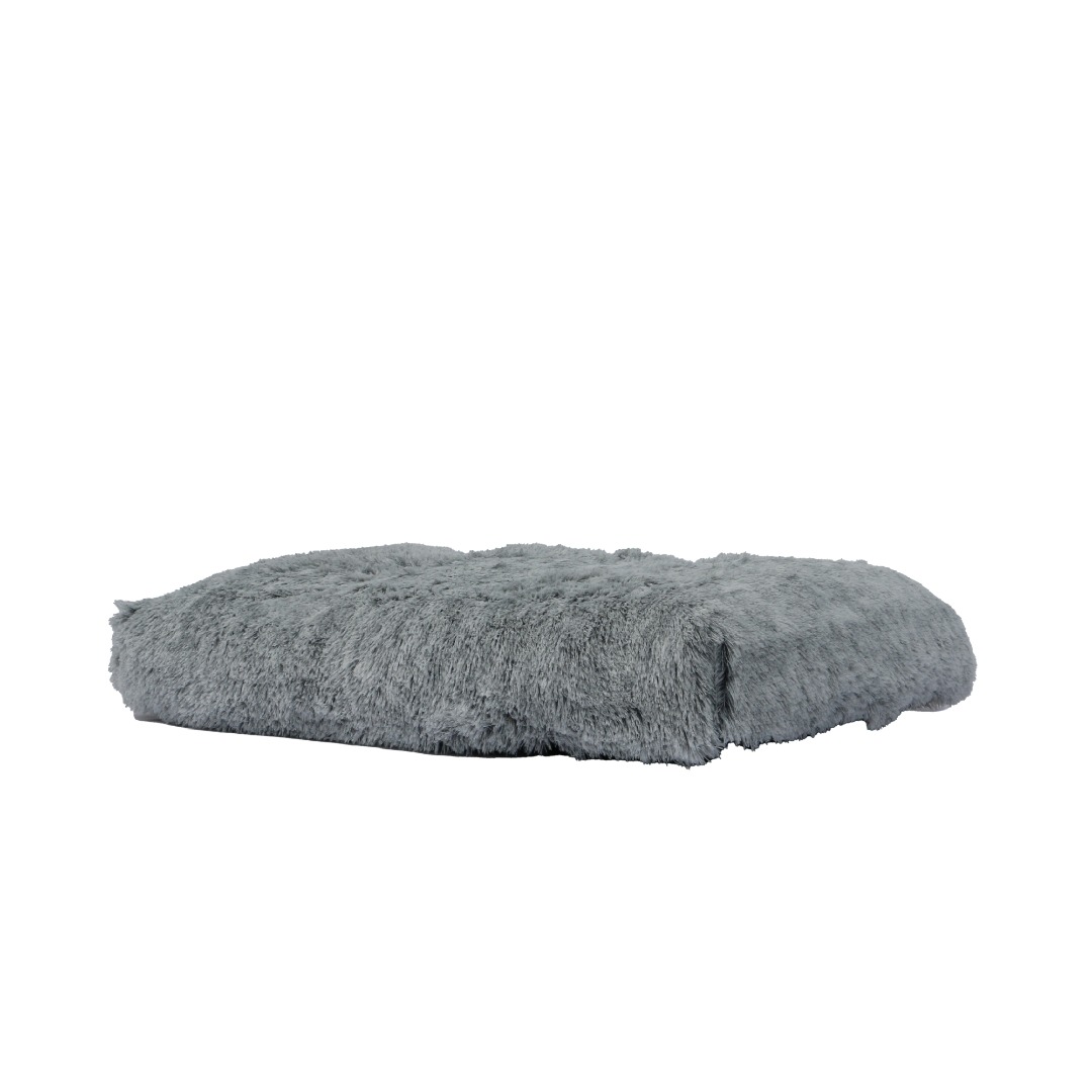 Slate Grey Super Soft Plush Dog Mattress  reducing anxiety and stress.