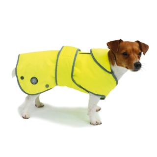 Ancol Muddy Paws Stormguard Hi-Vis Waterproof Fleece Lined Dog Coat