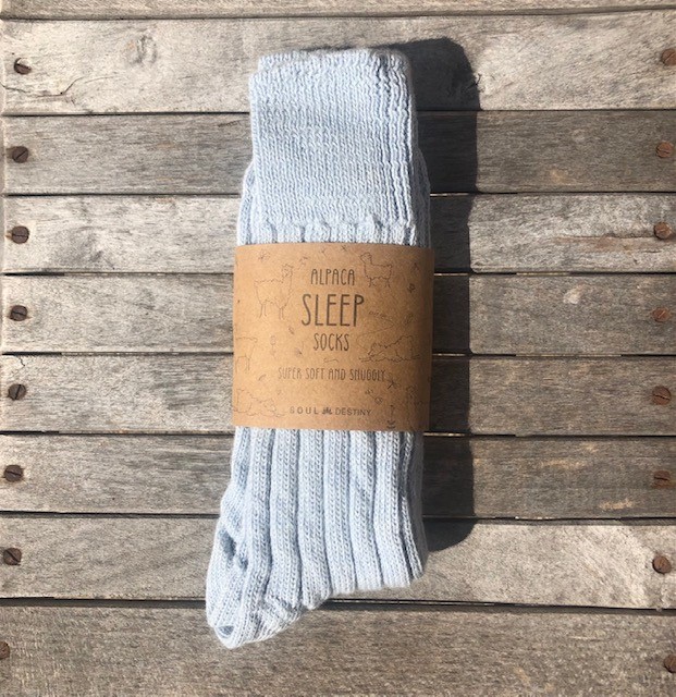 Alpaca Bed Socks, Thick, Soft and Warm, 90% Alpaca Wool Made in England