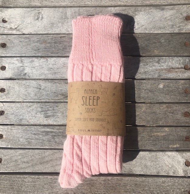 Alpaca Bed Socks, Thick, Soft and Warm, 90% Alpaca Wool Made in England