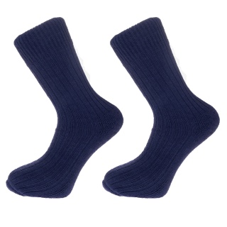 Alpaca walking socks, 75% Alpaca wool. Thick socks with a cushioned sole. Navy