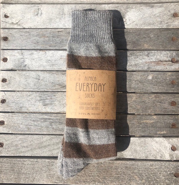 The Alpaca Every Day Striped Socks in 4 colour combinations