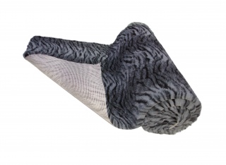 Tiger Print Grey Black high grade Vet Bedding non-slip back bed fleece for pets