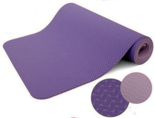 Purple Eco-friendly TPE yoga mat Pilates