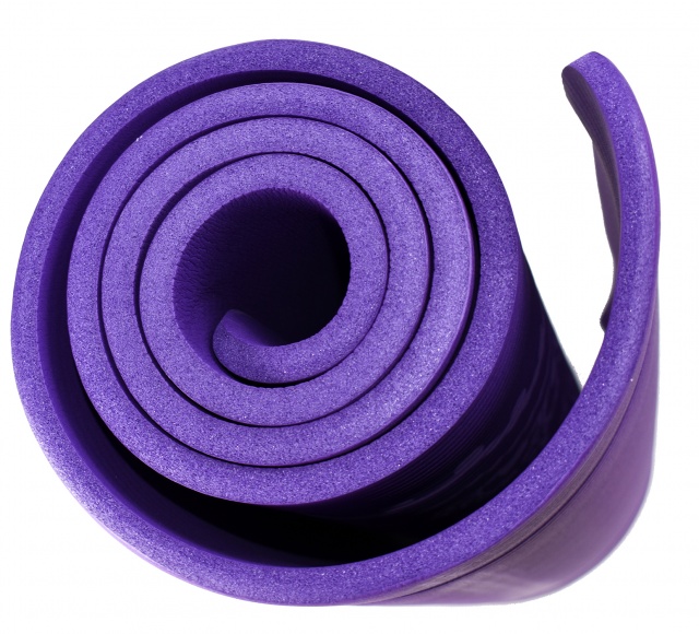 Purple NBR Mandala 12mm Thick Exercise Fitness Gym Yoga Mat 183cm x 61cm