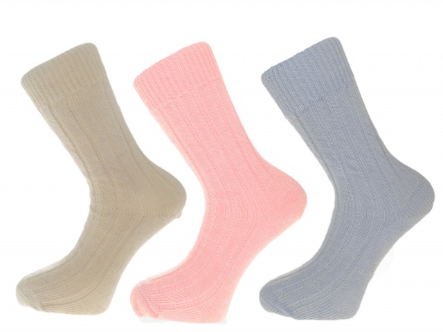 Gift Pack Idea I  3 Pairs of Alpaca Bed Socks Warm and Soft, 90% Alpaca Wool