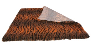 Tiger Print Orange Black high grade Vet Bedding non-slip back bed fleece for pets