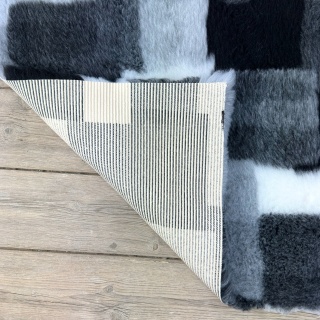 Tile White Grey Black  Vet Bedding NON-SLIP ROLL WHELPING FLEECE DOG PUPPY PRO BED