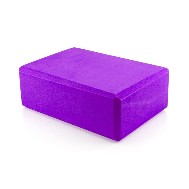 Yoga Block Pilates Foam Foaming Brick Stretch Health Fitness Exercise Gym PURPLE