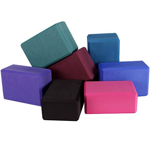 Yoga Block Pilates Foam Foaming Brick Stretch Health Fitness Exercise Gym RED