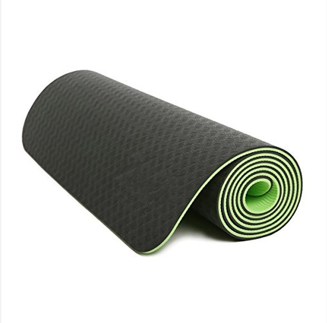 Light Green Eco-friendly TPE yoga mat's Thick Exercise Fitness Physio Pilates Gym Mats