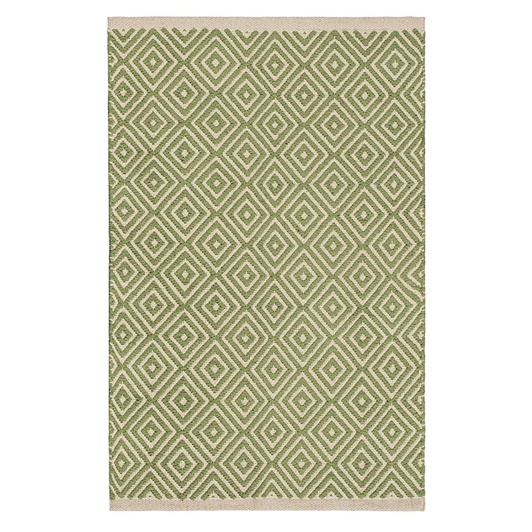 Diamond Weave Cotton Handloom Rug Handmade in India 3 Sizes Fair Trade