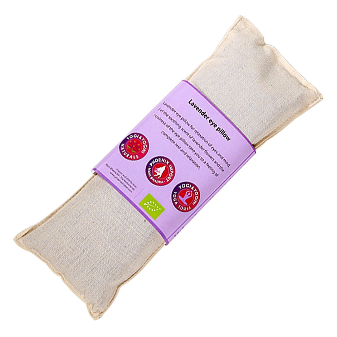 Natural Lavender Eye Pillow, Organic Cotton. Size 22cm x 8cm