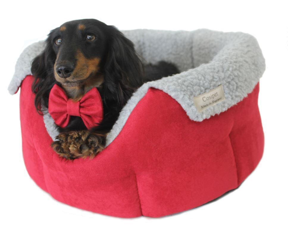 Cherry Luxury Chelsea Deep Style Slumbernest Dog Bed