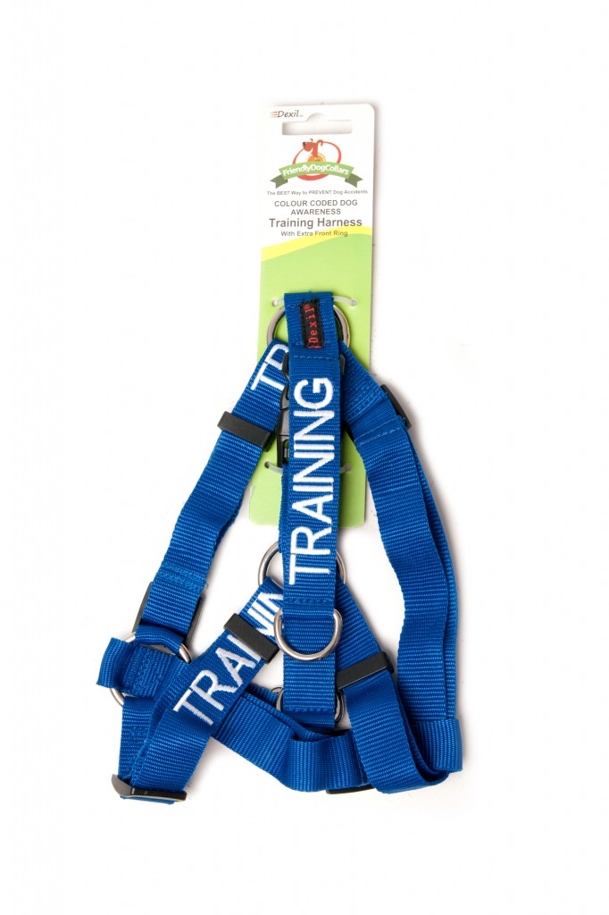 TRAINING DOG,  Dog Strap Harness Blue Colour Coded