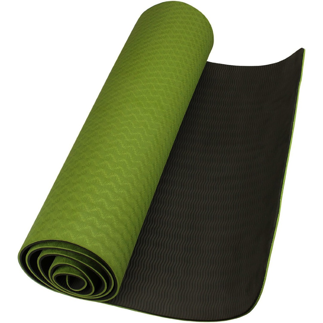 Eco-friendly TPE yoga mat's Thick Exercise Fitness Physio Pilates Gym Mats 