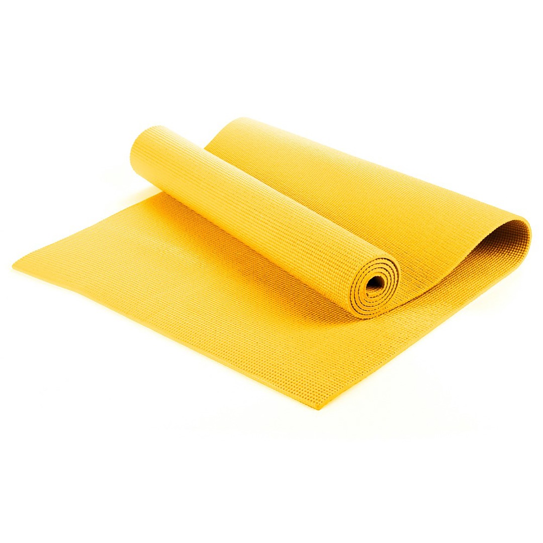 yellow mat yoga