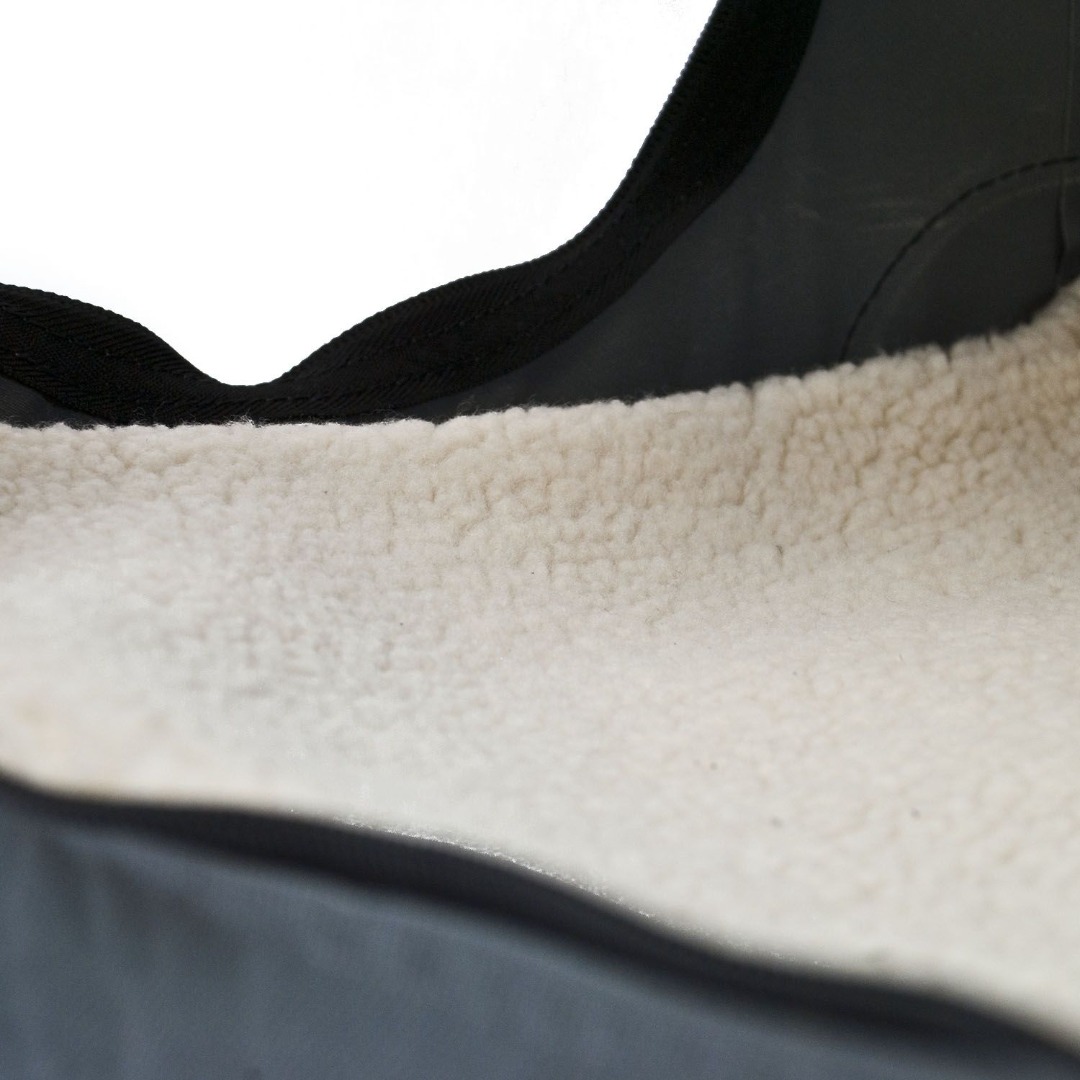 Grey Fabric Dog Crate Carrier Transporter.