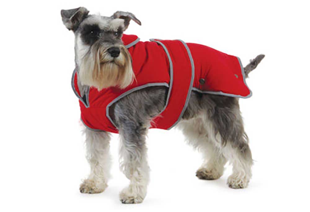 Ancol Muddy Paws Stormguard Red Waterproof Fleece Lined Dog Coat