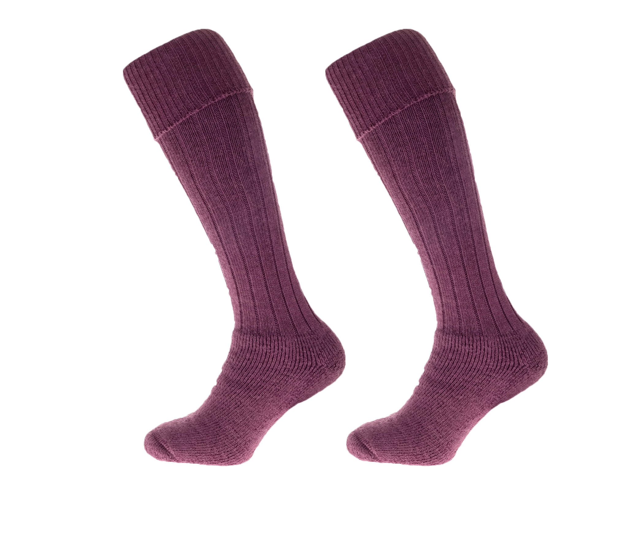 Alpaca Wool Long Country Socks Plum Purple 75% Alpaca Wool cushioned ...