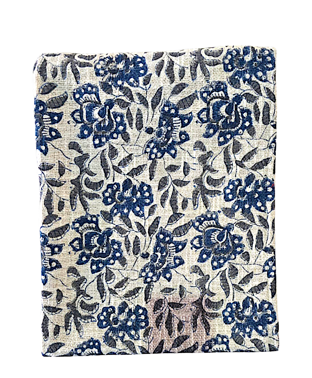 Alaska Blue Patterned Recycled Cotton Throw 130cm x 150cm